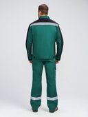 Костюм ProfLineBase-1 (тк.Твил,210) брюки, зеленый/черный/желтый ФАКЕЛ, 87490974