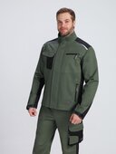 Костюм ProfLineLeader-1 (тк.Хлопок/Спандекс,260) брюки, хаки/черный ФАКЕЛ, 87502563
