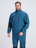 Костюм ProfLineSpecialist-1 (тк.РипСтоп,240) брюки, циан/черный ФАКЕЛ, 87502557