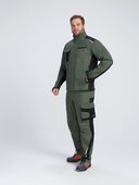 Костюм ProfLineLeader-1 (тк.Хлопок/Спандекс,260) брюки, хаки/черный ФАКЕЛ, 87502563