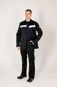 Костюм сварщика (тк.Гефест 500 г/м2), 2 кл. защиты, куртка/брюки, черный 