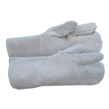 Краги спилковые трехпалые молескин