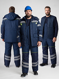Костюм зимний PROFLINE SPECIALIST WINTER (тк.Восток-мембрана) п/к, т.синий