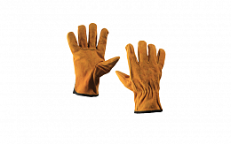 Перчатки спилковые (мутон) PROFI WINTER Driver Gold